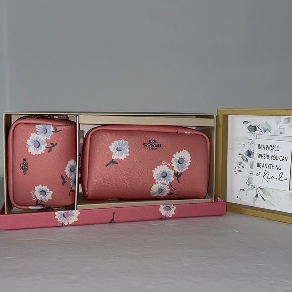 Coach Bags Coach C362 Toiletry Daisy Leather Cosmetic Case Makeup